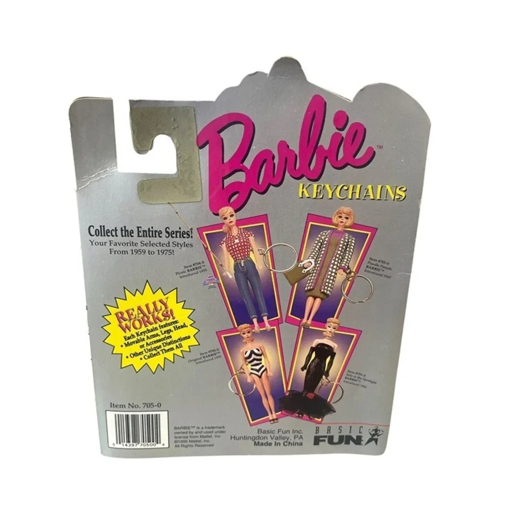 Barbie Keychains Teen Age Fashion Model #705-0 Mod Era Barbie Keychain NIP